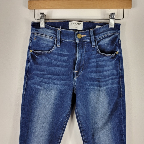 Frame Le High Skinny High Rise Skinny Jeans Blainey - Picture 2 of 10